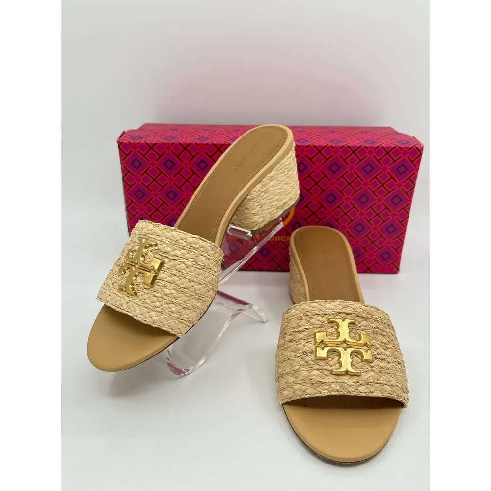 TORY BURCH Size 9M STRAW Women Sandal